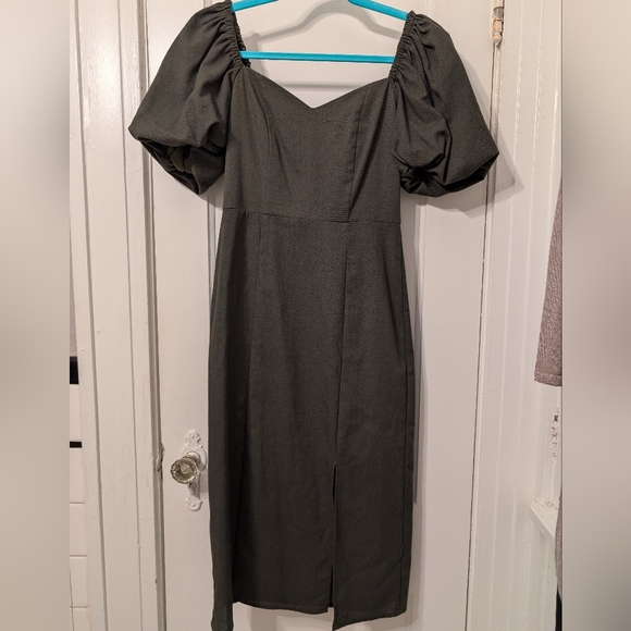 Francesca's Olive Green Dress - Picture 1 of 4